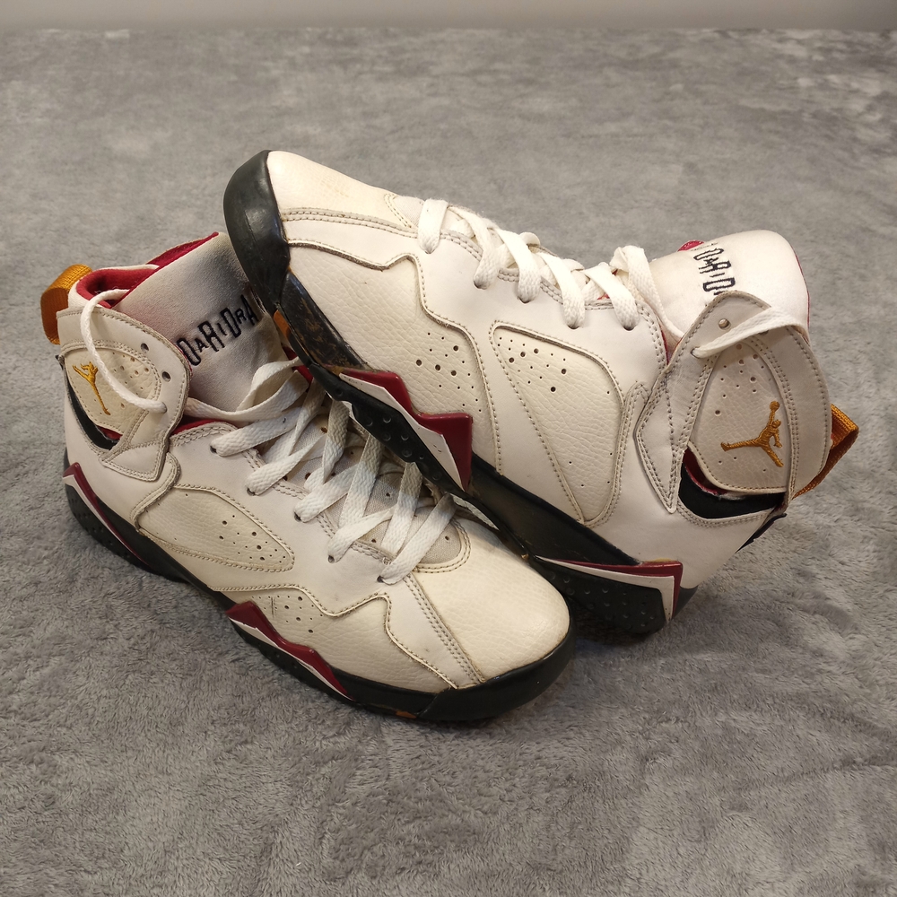 Jordan Men's White and Red Sneakers Size 6Y - Picture 10 of 10